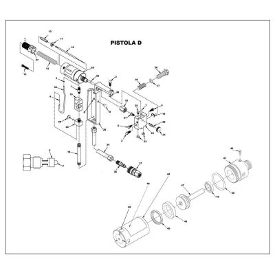 296125 GRACO - KIT REPARACION JUNTAS VALVULA AIRE PISTOLA MOD. D DE GRACO