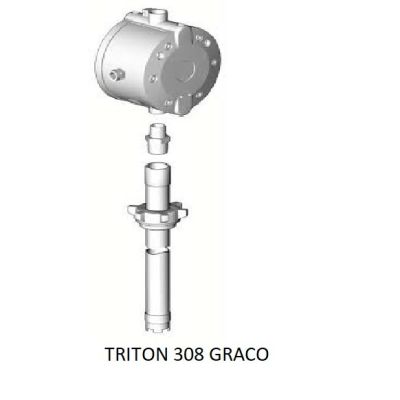 GRACO TRITON,3/8NPT OUTLET,7BAR WITH DRUM RISE - 246654