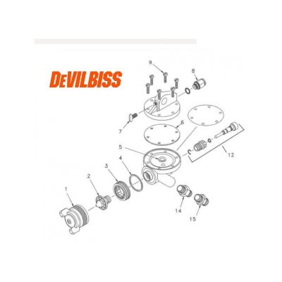 TUBE CONNECTOR 6mm | Devilbiss AGMD-126 |