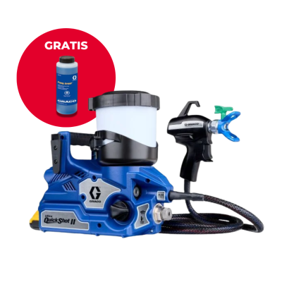 airless Graco a batería quickshot II con líquido pump armor gratis