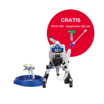 EQUIPO AIRLESS GRACO GX19 CON MANGUERA Y PISTOLA PACK  - 18H284
