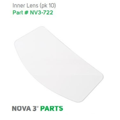 lente dura para casco de chorro de arena Nova 3