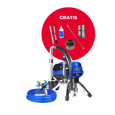 pulverizador airless Graco 490 XT con kit de mantenimiento incluido