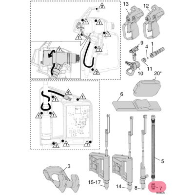189018 GRACO SWIVEL,1/4 X1/4 ,MAX WPR 7500 PSI