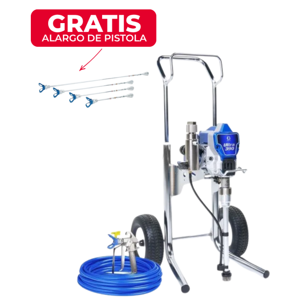 Airless electrico Graco Ultra 390 con alargo de pistola gratis