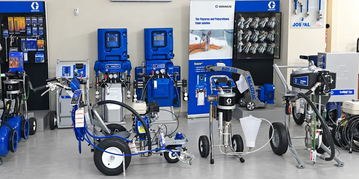 Equipos Graco en las instalaciones de JOMAR